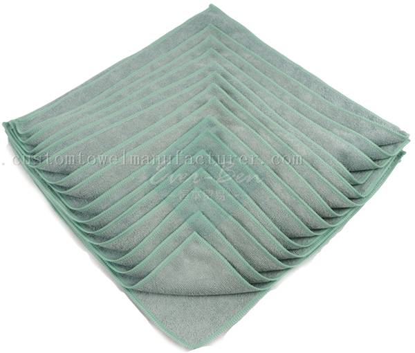 China Bulk eco friendly cleaning cloths supplier Custom Microfibre Tea Towels Manufacturer